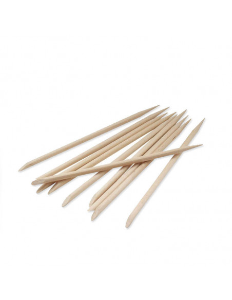 Satz mit 4 orangefarbenen KOLYNE-Holzstäbchen KOLYNE