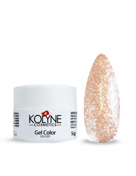 Gel Color Peach Glitter 5ml KOLYNE