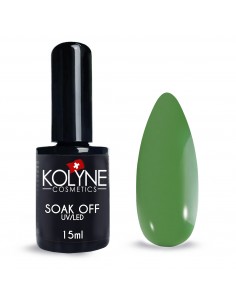 Smalto Semipermanente Trendy Green 15ml KOLYNE: smalto gel unghie