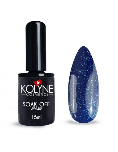 Vernis à ongles semi-permanent Glitter Blue 15ml KOLYNE
