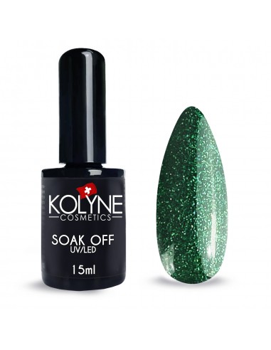 Vernis à ongles semi-permanent Glitter Green 15ml KOLYNE