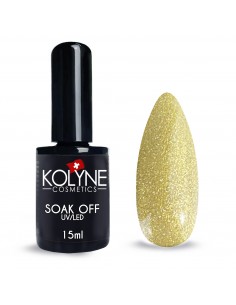 Vernis à ongles semi-permanent Glitter Gold 15ml KOLYNE