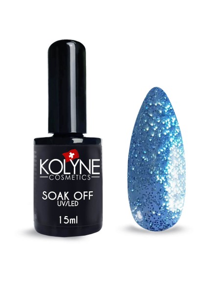 Semipermaenter Nagellack Glitter Ocean 15ml KOLYNE