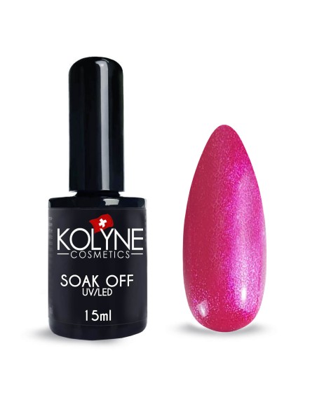 Vernis à ongles semi-permanent Fraise Pailleté 15ml KOLYNE