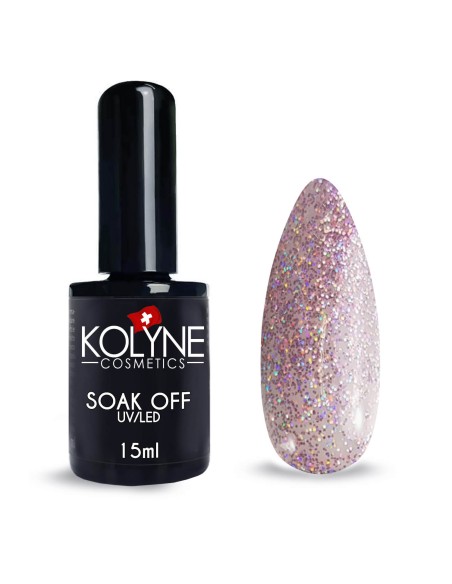 Vernis à ongles semi-permanent Lavande Pailleté 15ml KOLYNE