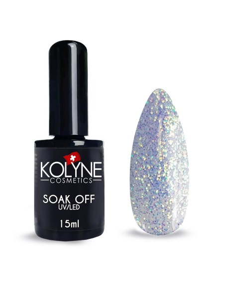 Vernis à ongles semi-permanent Indigo Pailleté 15ml KOLYNE