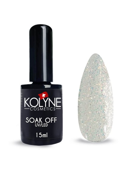 Smalto Semipermanente Glitter Trasparente 15ml KOLYNE