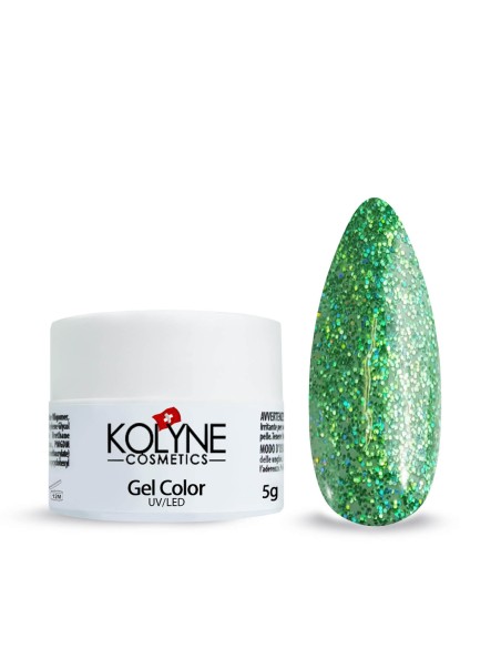 Gel Color Verde Multiglitter 5g KOLYNE