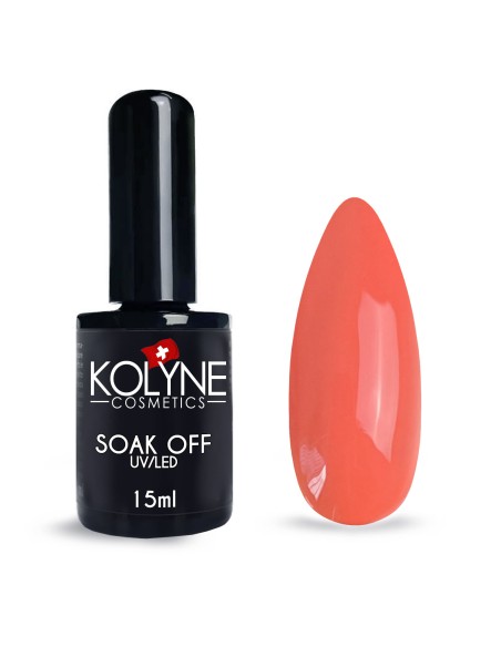 Semipermaenter Nagellack Neon Pastel Orange 15ml KOLYNE