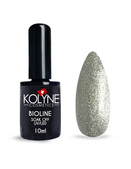 Vernis à ongles semi-permanent Shimmer Silver 10ml KOLYNE