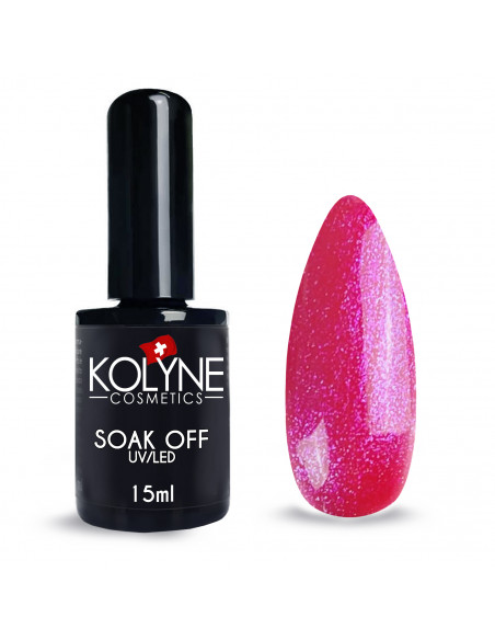 Smalto Semipermanente Viva Magenta Glitter 15 ml KOLYNE