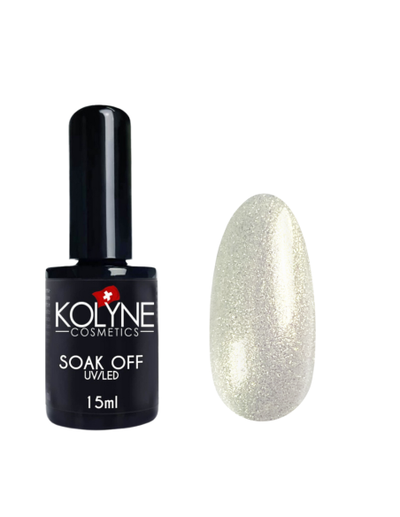 Vernis à ongles semi-permanent White Shimmer 15ml KOLYNE