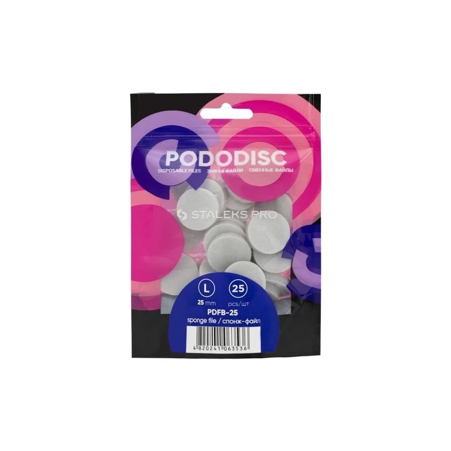 25 pezzi di dischi spugne PODODISC STALEKES PRO misura L
