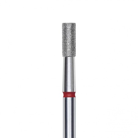 Punta diamantata Cilindro, rosso, diametro 2.5 mm - lunghezza punta 6 mm
